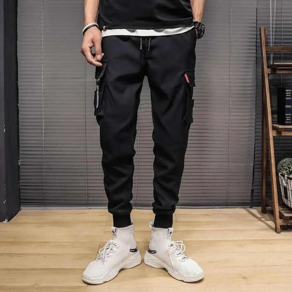 Male Sports Trousers Tactical Streetwear For Mens Jogging Black Cargo Pants Men Joggers Harajuku 2023 Spring Men's Clothing