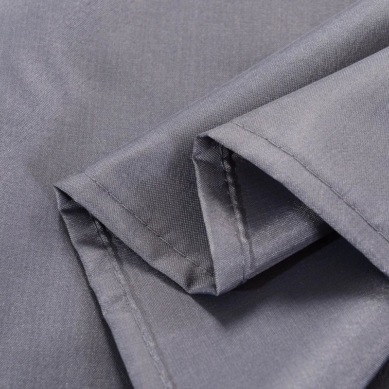 Modern Shower Curtains Thickened Dark Gray Waterproof Fabric Solid Color Bath Curtain for Bathroom Bathtub Large Wide Bathing