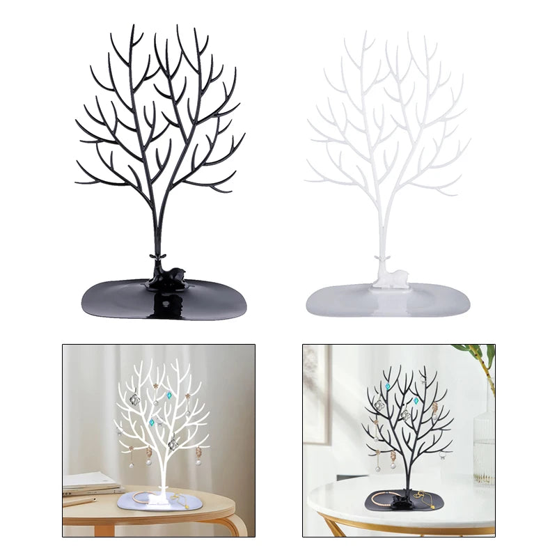 Deer Antler Earring Necklace Ring Pendant Bracelet Holder Hanging Jewelry Display Stand Tree Storage Racks Organizer Tray