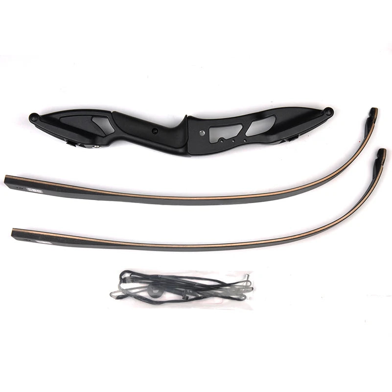 JUNXING F179  56" 30-50lbs Recurve Bow American Hunting Bow Archery 17 inche Metal Riser Tranditional Long Bow Hunting