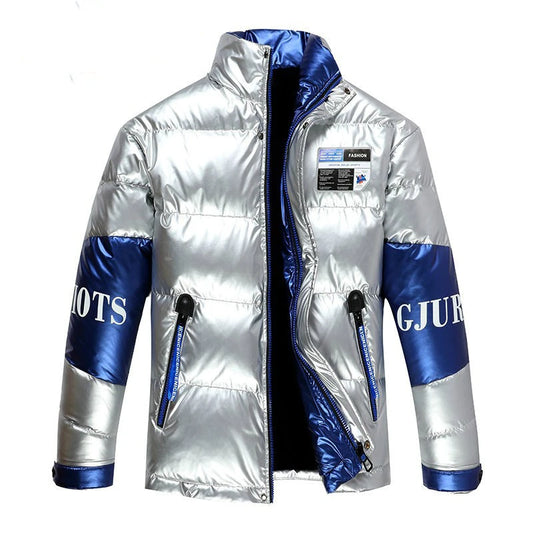 2020 Winter Men's Jacket Casual Warm Thick Coat Fashionable Hooded Parkas Men's Clothing Windproof Shiny Jacket 4XL