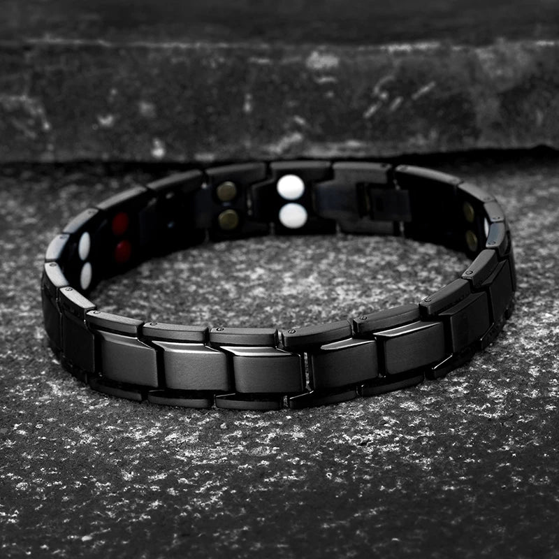 New Women's Men's Health Care Germanium Magnetic Bracelet for Arthritis and Carpal Tunnel titanium Steel Power Therapy Bracelets