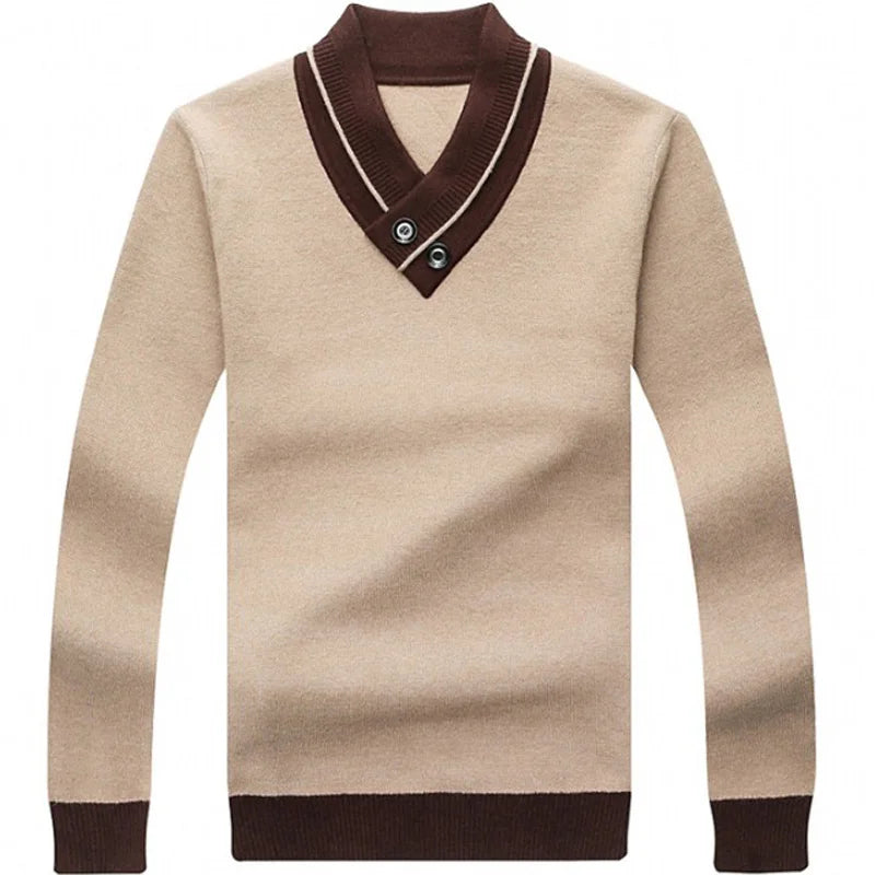 Liseaven Men 2019 Spring V-Neck Pullover Sweater Men's Casual Pullovers Men's Clothing Full Sleeve Sweaters