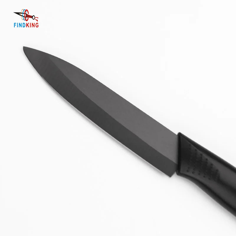FINDKING Zirconia Ceramic Knife set  black blade  3 4 5 6 inch + Peeler + covers ceramic knife set for cut meat and fruit knife