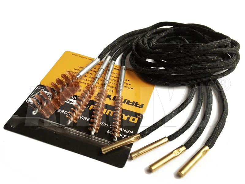 Armiyo Gun Bore Brush .22Cal 5.56mm Airsoft Rifle Barrel Cleaning Kit Hunting Shooting Accessories Screw Thread Size 8-32 m4
