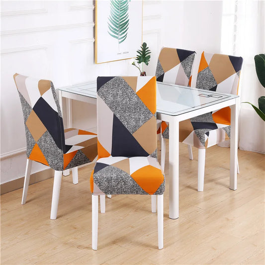1/2/4/6PCS Dining Chair Covers Stretch Chair Slipcovers for Kitchen Living Room Banquet Hotel Restaurant Home Decoration