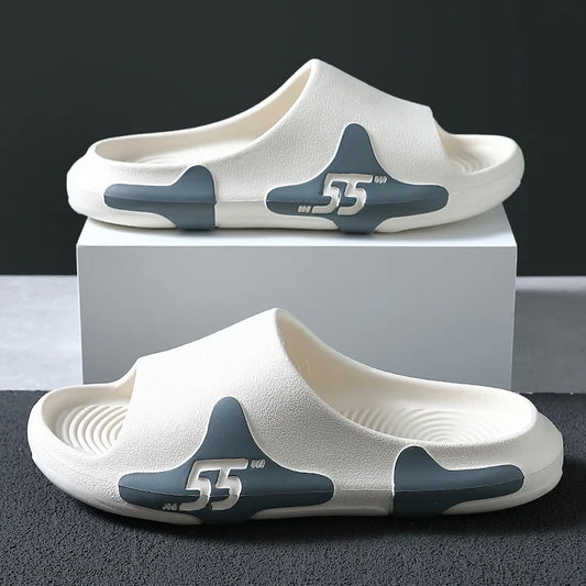 2021 Summer New Men's Slippers Indoor Home Beach Ourdoor Slides Ladies Solid Slipers Platform Mules Shoes Woman Flats Zapatos