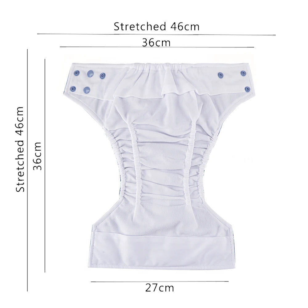 Happyflute Onesize Diapers Panties Washable Reusable Eco-Friendly Baby Diapers for Children Fit 3-15kg Baby