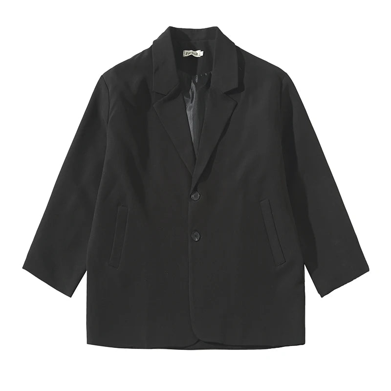 Hip Hop Loose Plus Size Suit Male Kpop Oversized Tops Men'S Clothing Ulzzang Fashion Coat Streetwear Jackets