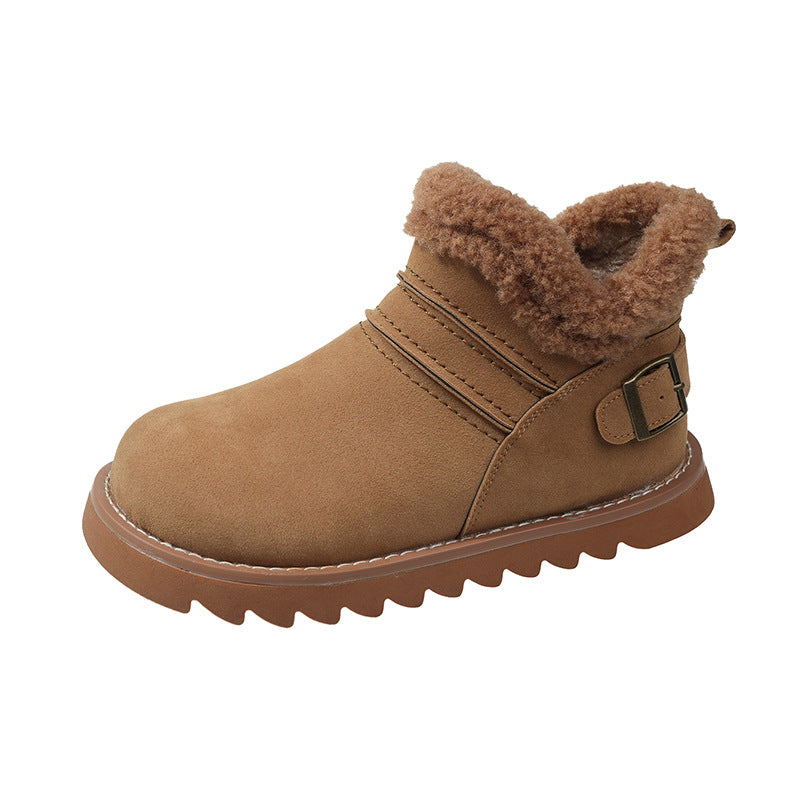 Retro And Fashion All-matching Cotton Boots