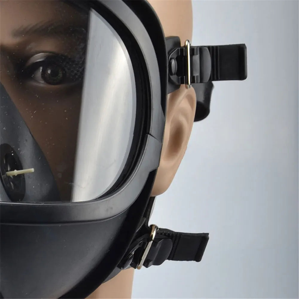 Large field of View Chemical gas mask Self-priming full face mask Classic gas masks biological and radioactive contamination