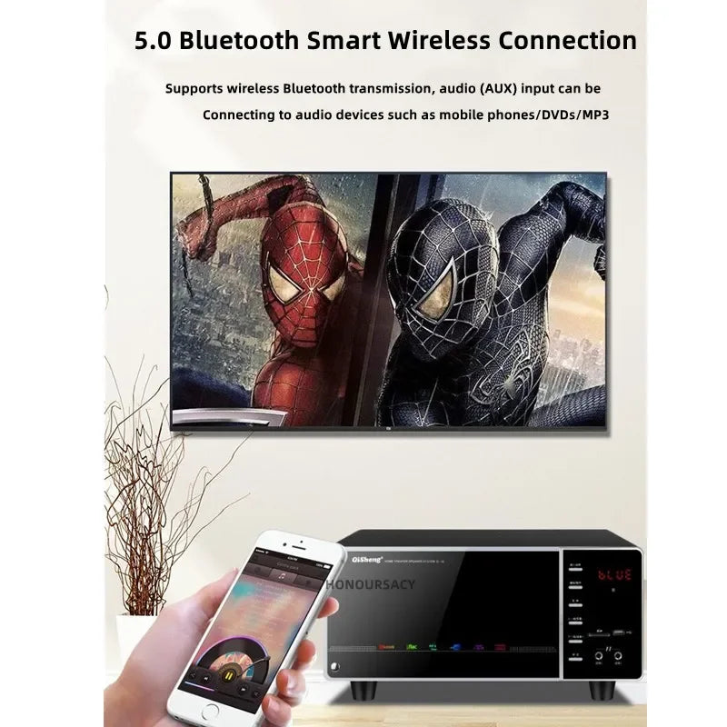 1000W High-power Home TV Living Room KTV Bluetooth Speaker Surround Sound Subwoofer Speaker 5.1 Home Theater System Audio Set