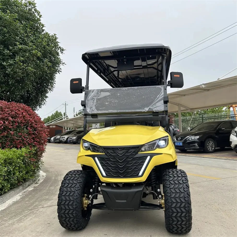 Best Price Lithium Battery Golf Car 48V Adults Scooter Solar Panels Powered 4 6 Seater Off Road Beach Buggy Electric Golf Cart