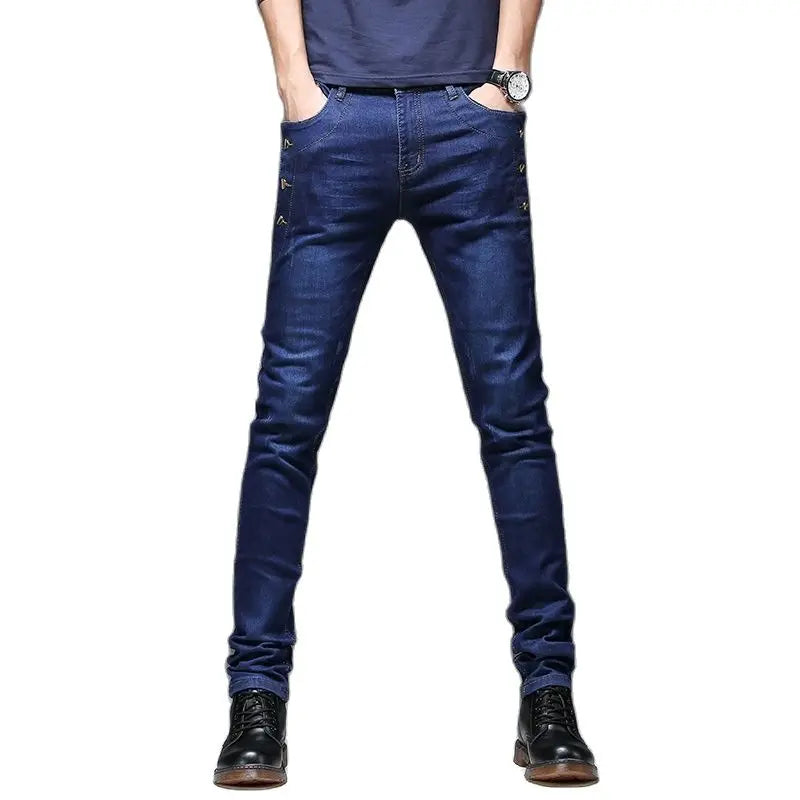 Batmo 2023 new arrival jeans men Fashion elasticity men's jeans high quality Comfortable Slim male cotton jeans pants,27-36.