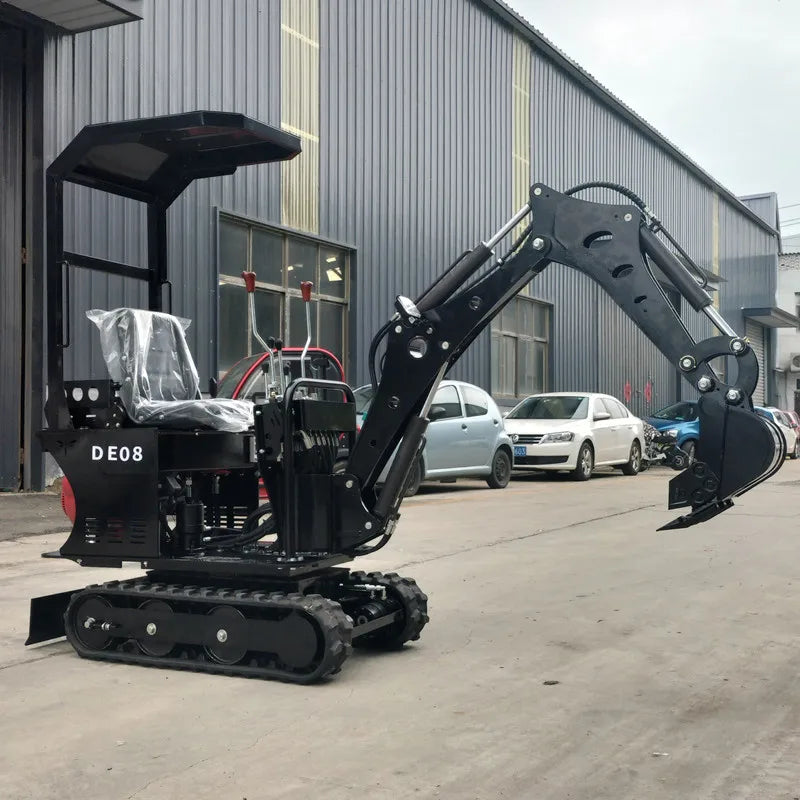 Fast delivery 800kg earth moving machinery garden mini crawler excavator factory shipment