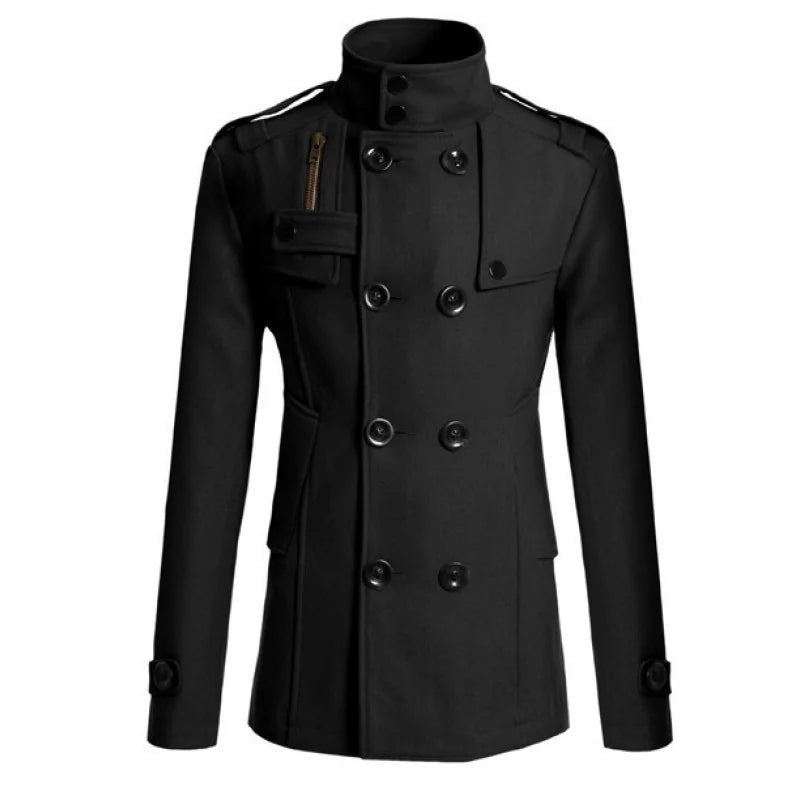 New Men's Coat Plus Size Men Coat Men's Slim-Fit Mid-Length Male Men's Clothing Trench Coat Men's Jackets