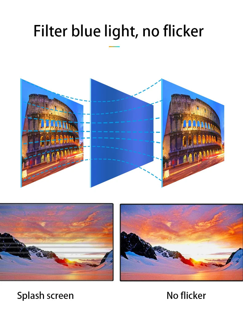 ASUSHOM 27 Inch 144HZ/165HZ Monitor Display Curved Screen Computer Monitor PC 2K HD Gaming HDMI 27 Flat Panel Portable Monitor