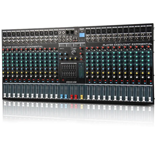 8/ 12/ 16/ 24Channels DJ Mixer Professional Audio Mixer Console With MP3, Bluetooth, DSP For Stage, Line Array Speaker