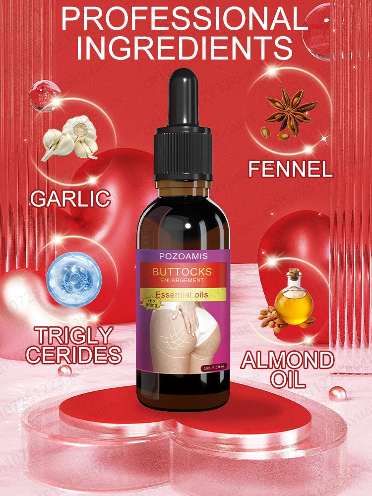 Women's Big Butt Enlargement Essence, improves butt growth, increases body fullness, sexy body care