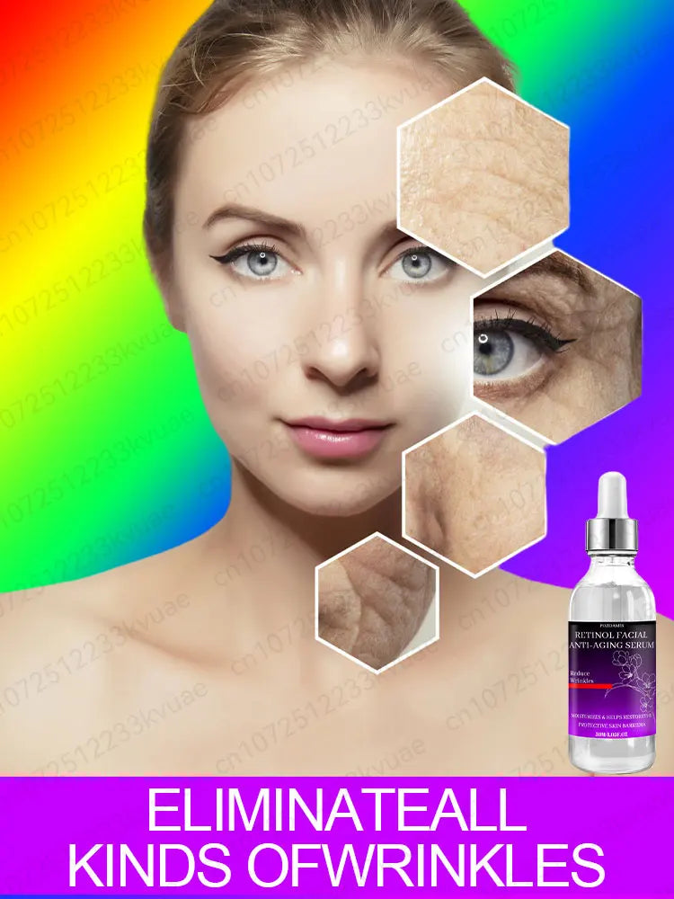 Anti-aging serum Reduce wrinkles Moisturizing Lift sagging skin Care for natural skin Improve collagen Restore skin barrier