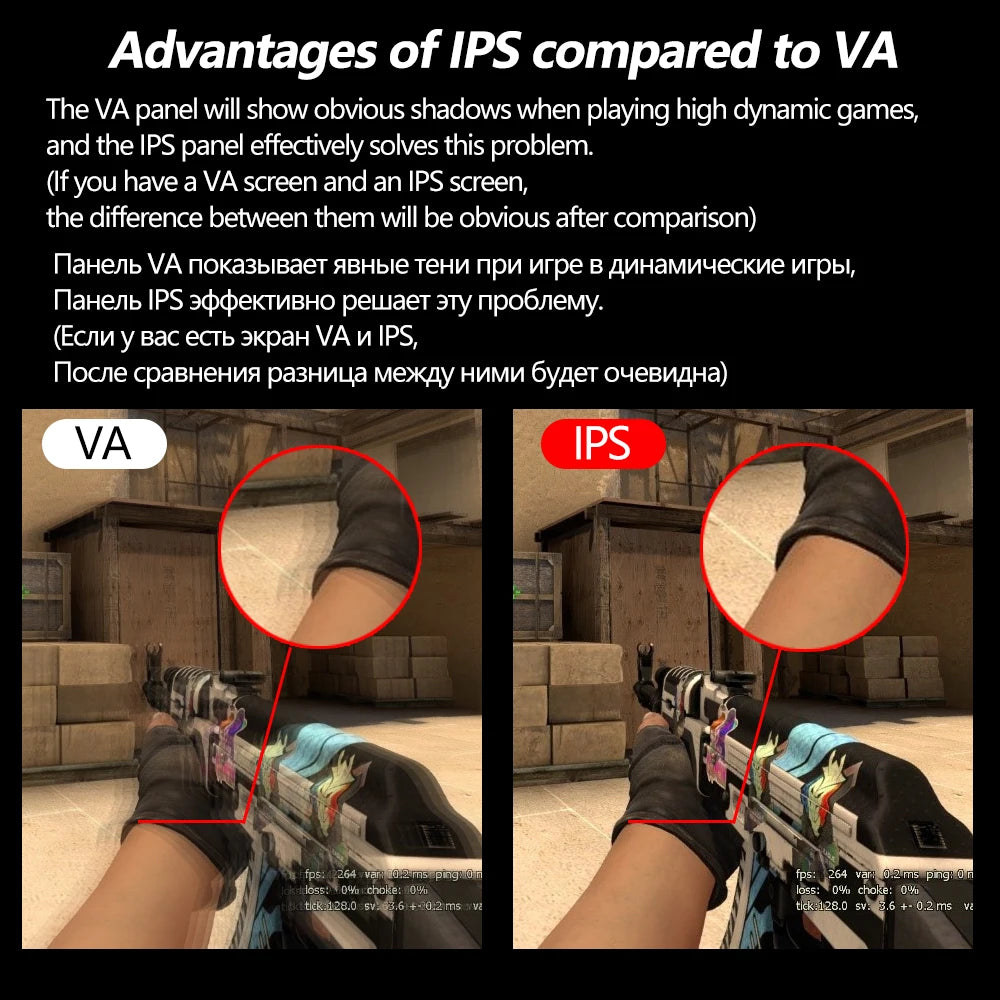 MUCAI 24 Inch Monitor 240Hz LCD Display PC IPS FHD Desktop Gamer Computer Screen Flat Panel HDMI-compatible/DP/1920*1080