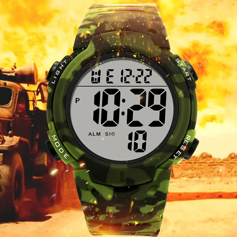 SYNOKE Outdoor sports watch Army Wristwatch Men Digital Watch Big Dial Watches Led Waterproof For Male Reloj Hombre Dropshipping