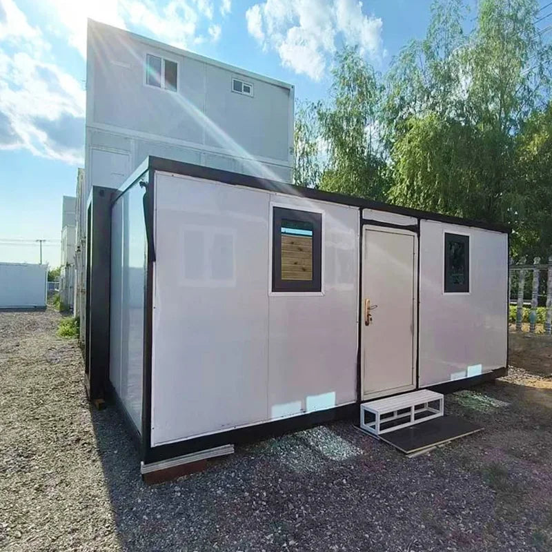 Hot Sale Prefab Luxury 3 Bedrooms Duplex Container House Best Steel Structure Folding Expandable Container House with Toilet