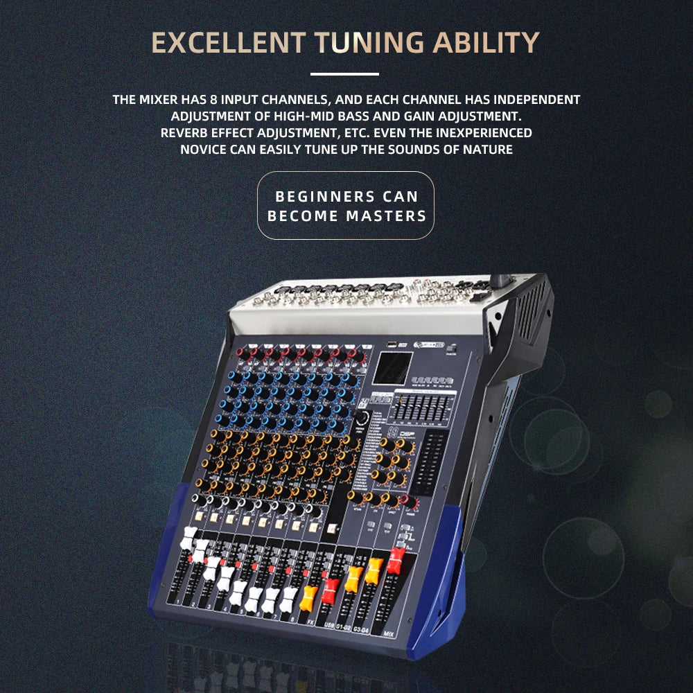 COKYIS 8/12/16 channel mixer stage performance family KTV live karaoke USB audio mixer Bluetooth mixer MP3 playback audio mixer