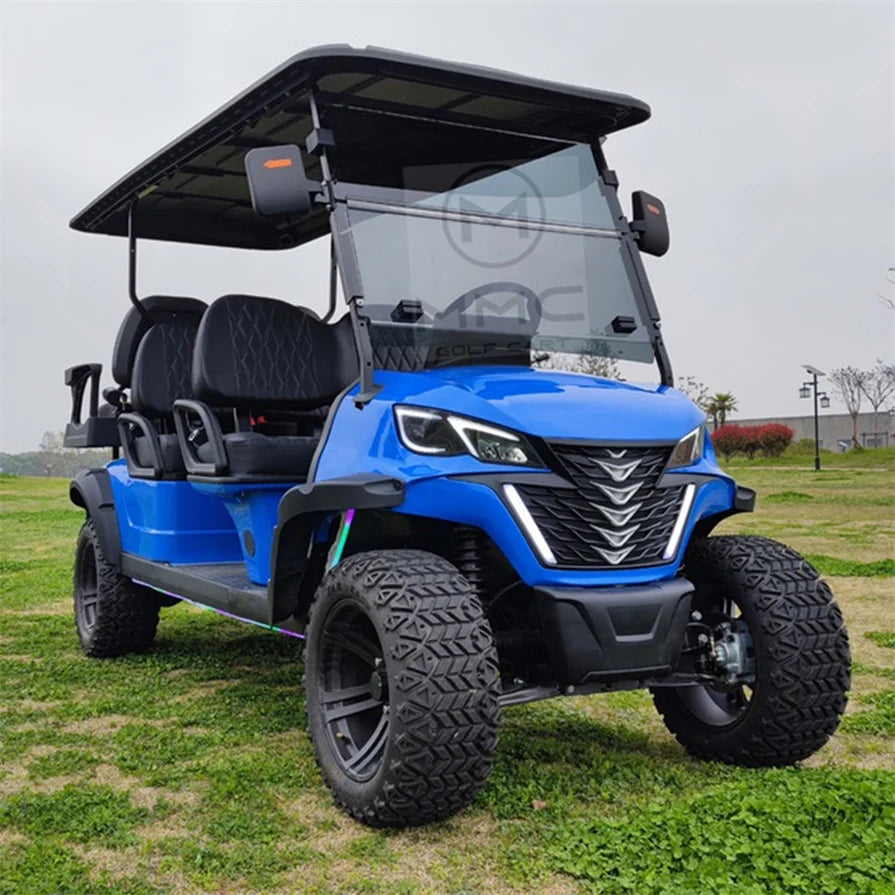 Best Price Lithium Battery Golf Car 48V Adults Scooter Solar Panels Powered 4 6 Seater Off Road Beach Buggy Electric Golf Cart