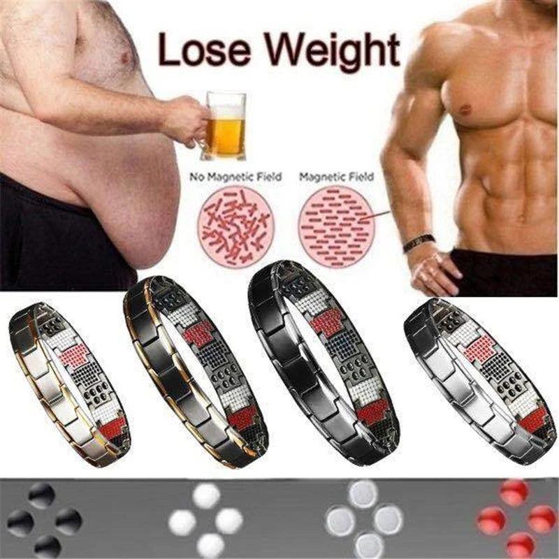 Men's Bracelets Energy Magnetic Bracelet Health Care Jewelry Gifts For Women Bracelets Bangle Weight Lose Slimming Products