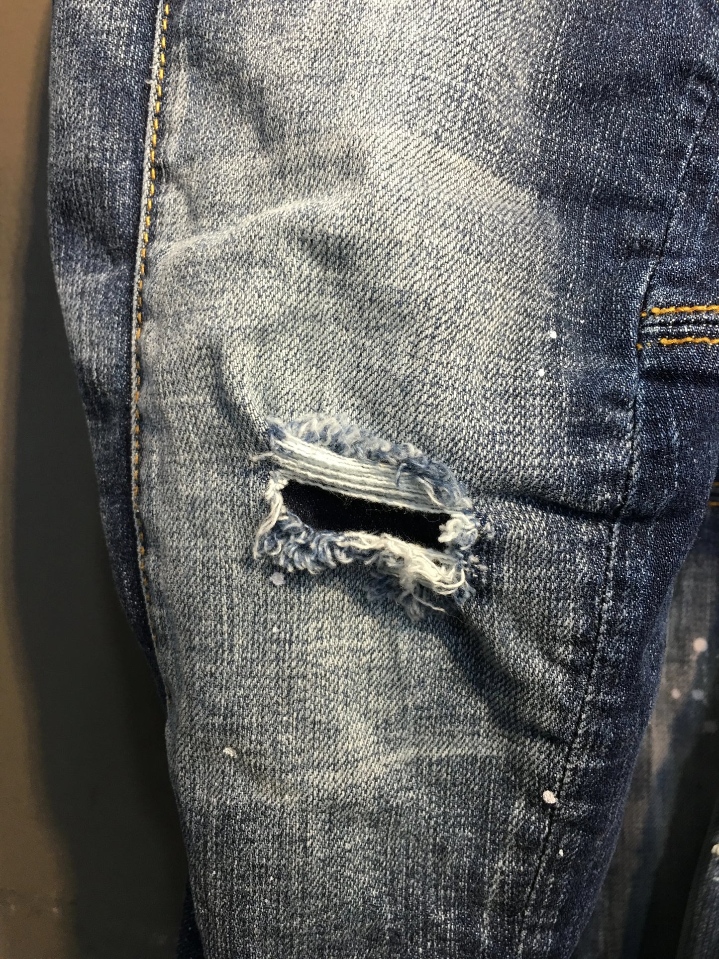 Elastic Slim Fit Small Straight Tube D2 European Station Premium Jeans Men's D2 Jeans Youth Wash Blue 2023 Spring/Summer New