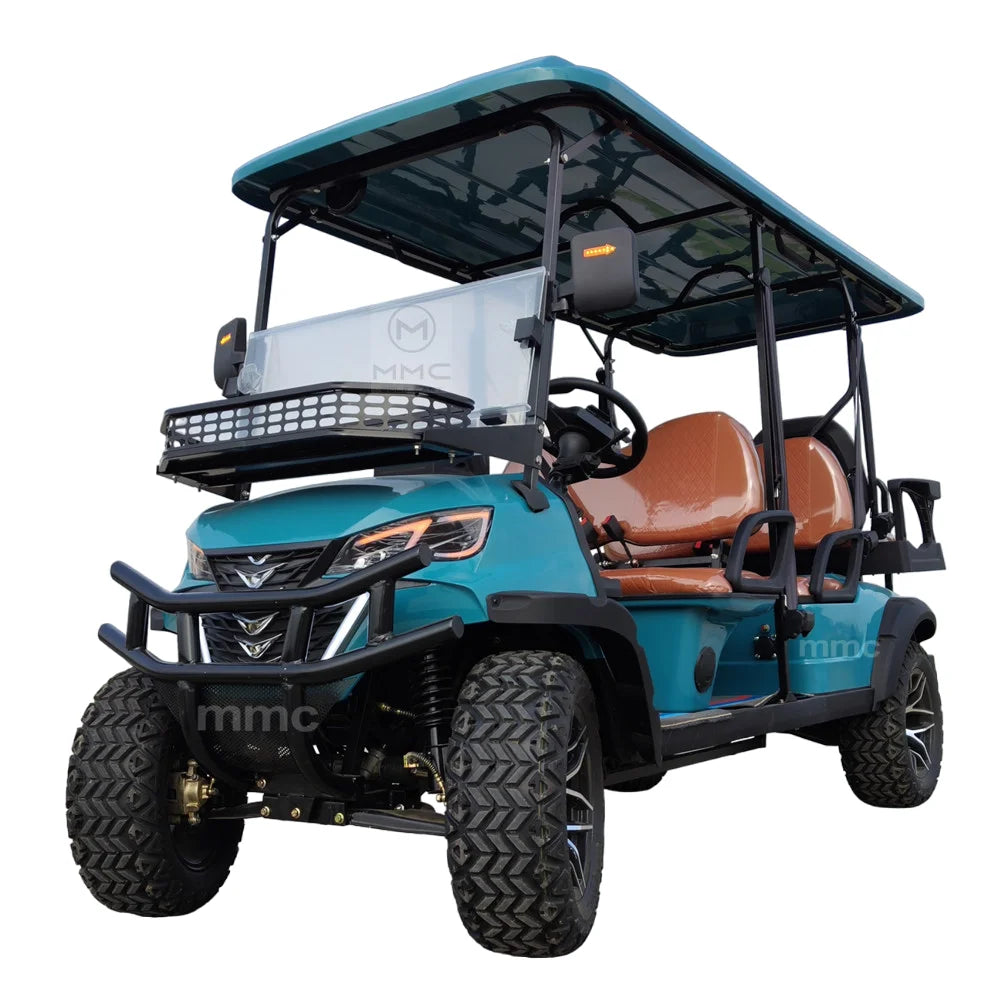Wholesale Lithium Battery Golf Car 48V Adults Scooter Solar Panels Powered 4 6 Seater Offroad Beach Buggy Electric Golf Cart
