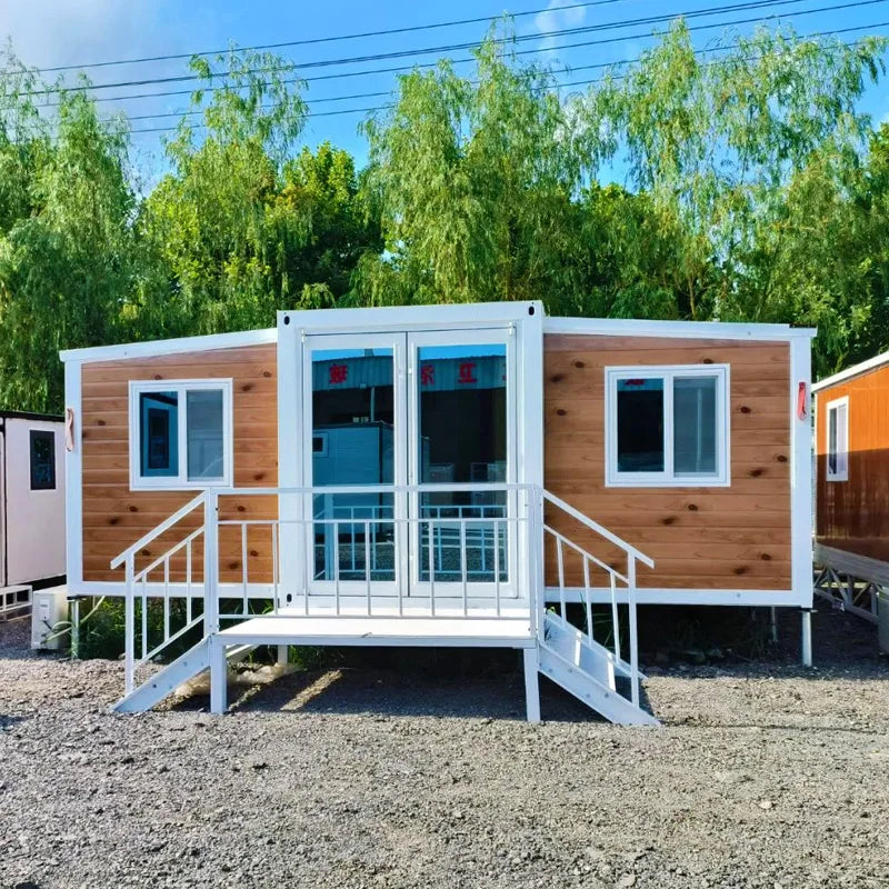 Hot Sale Prefab Luxury 3 Bedrooms Duplex Container House Best Steel Structure Folding Expandable Container House with Toilet