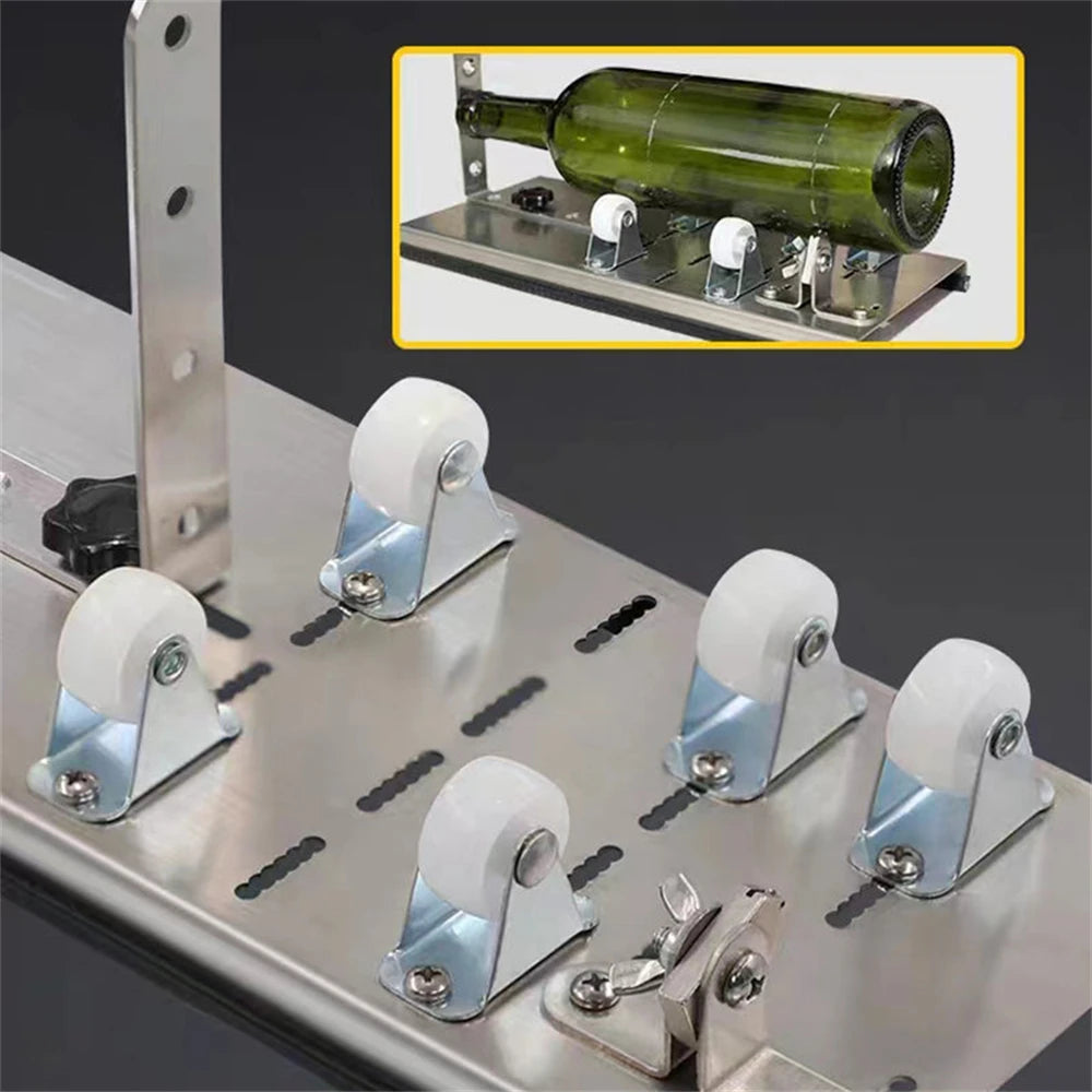 Glass Bottle Cutter DIY Set Professional Glass Cutting Machine Steel Wine Beer Bottle Handicraft Cutter for Cutting Wine Beer
