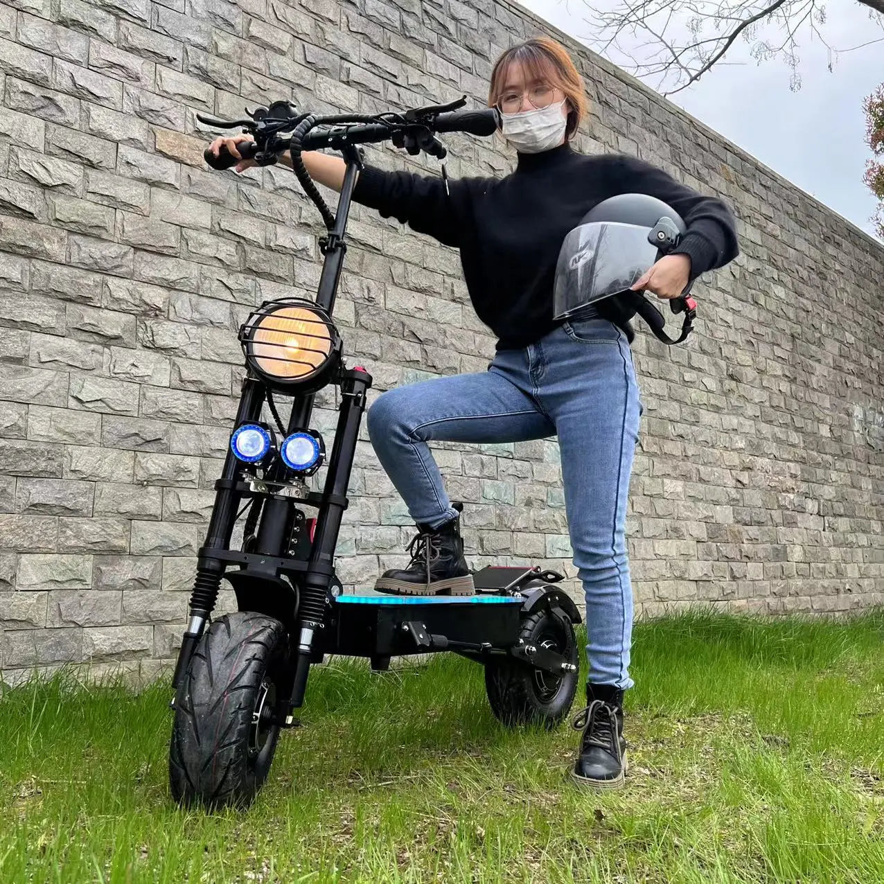 Geofought 13Inch 14Inch 10000w 130kmLong Range Adult Dual Motor  72v 60v 8000w Electric Scooter