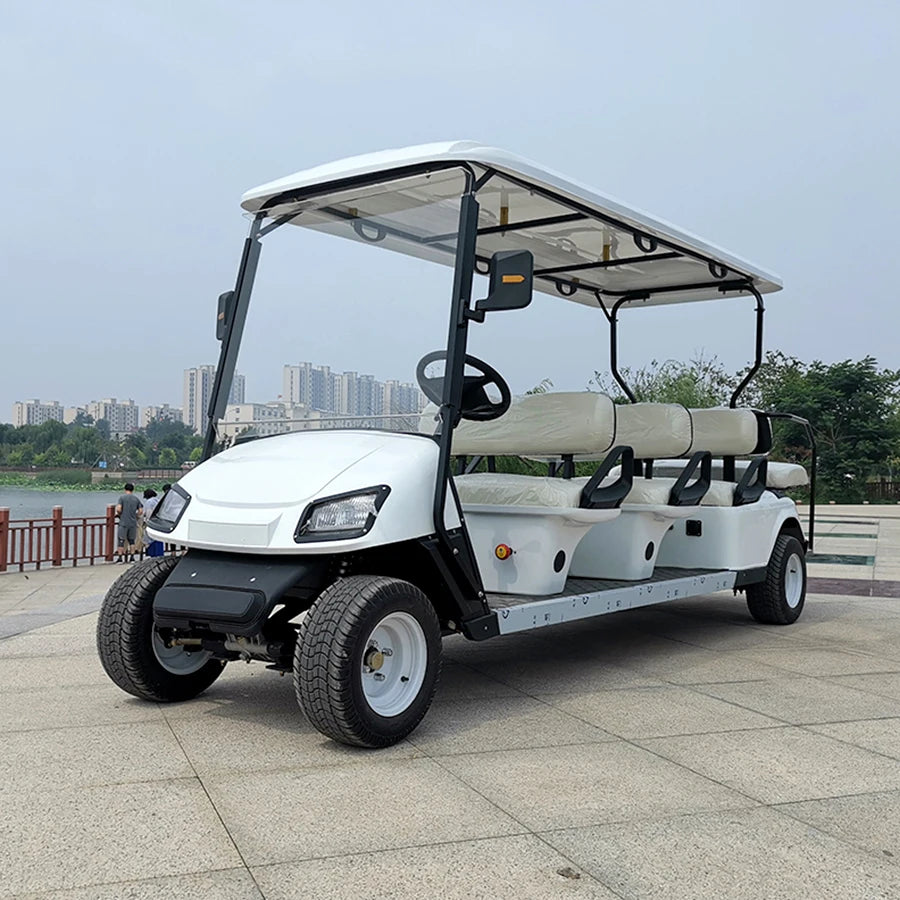 Cheap Luxury 8 Seater Low Speed Vehicle 4 Wheel Drive Push Electric Street Legal Golf  For Sale