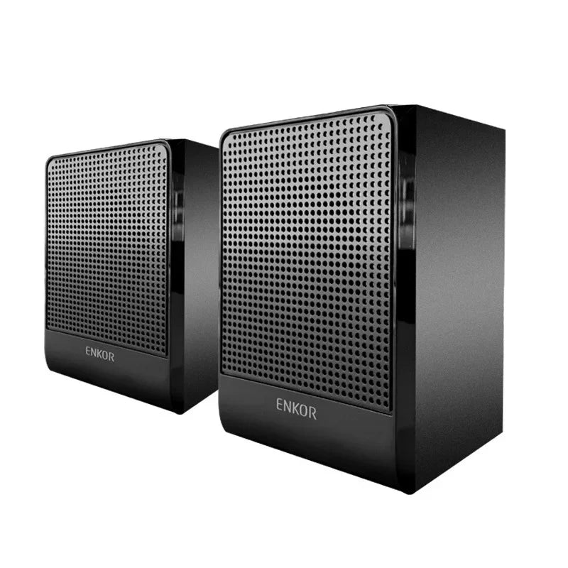 ENKOR Multifunctional Wooden Desktop Computer Audio Bass Speaker High-power Home Theater sound  subwoofer 360 stereo Bluetooth