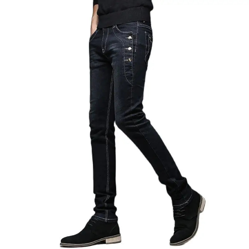 Batmo 2023 new arrival jeans men Fashion elasticity men's jeans high quality Comfortable Slim male cotton jeans pants,27-36.
