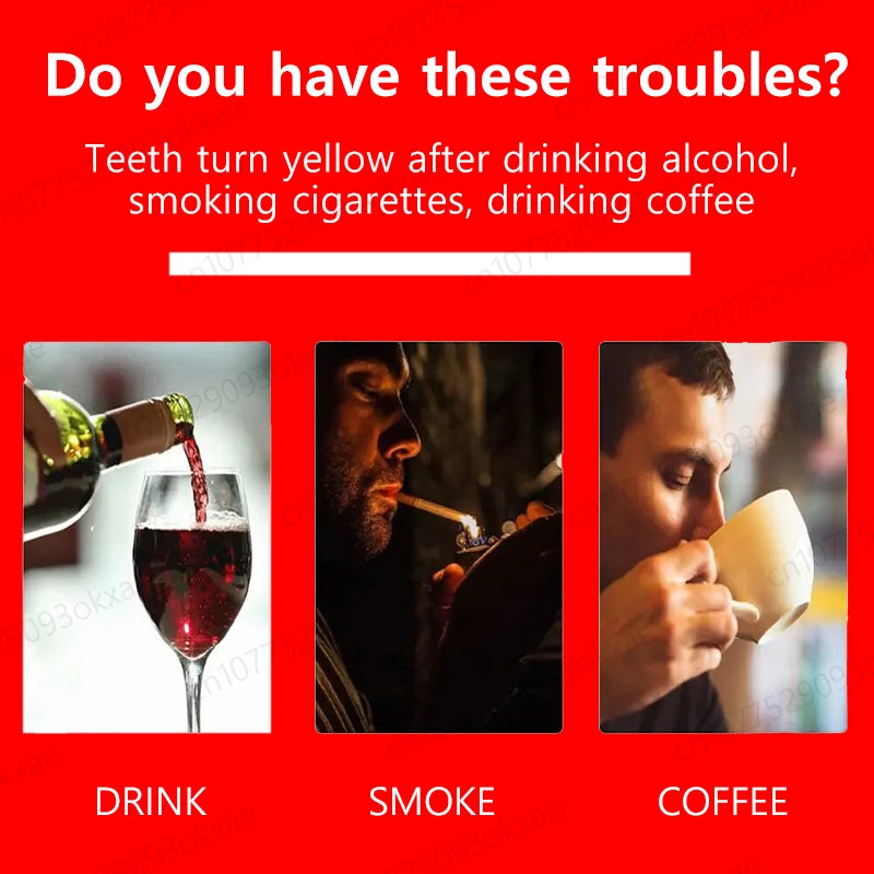 Teeth whitening foam Quickly whiten teeth Remove tooth stains Get rid of plaque Clean teeth