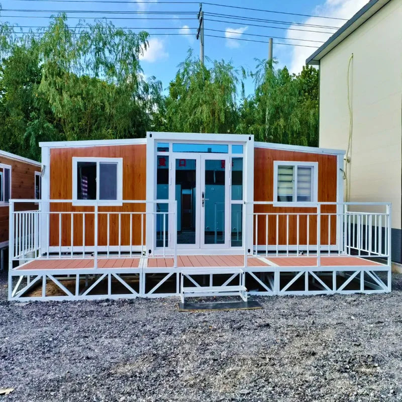 Hot Sale Prefab Luxury 3 Bedrooms Duplex Container House Best Steel Structure Folding Expandable Container House with Toilet
