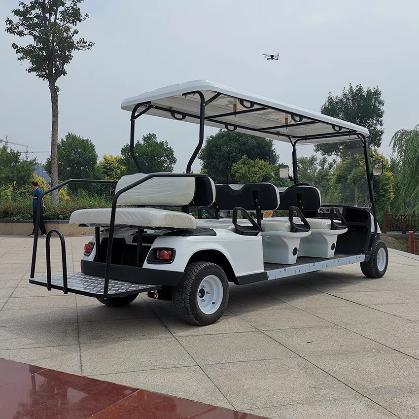 Cheap Luxury 8 Seater Low Speed Vehicle 4 Wheel Drive Push Electric Street Legal Golf  For Sale