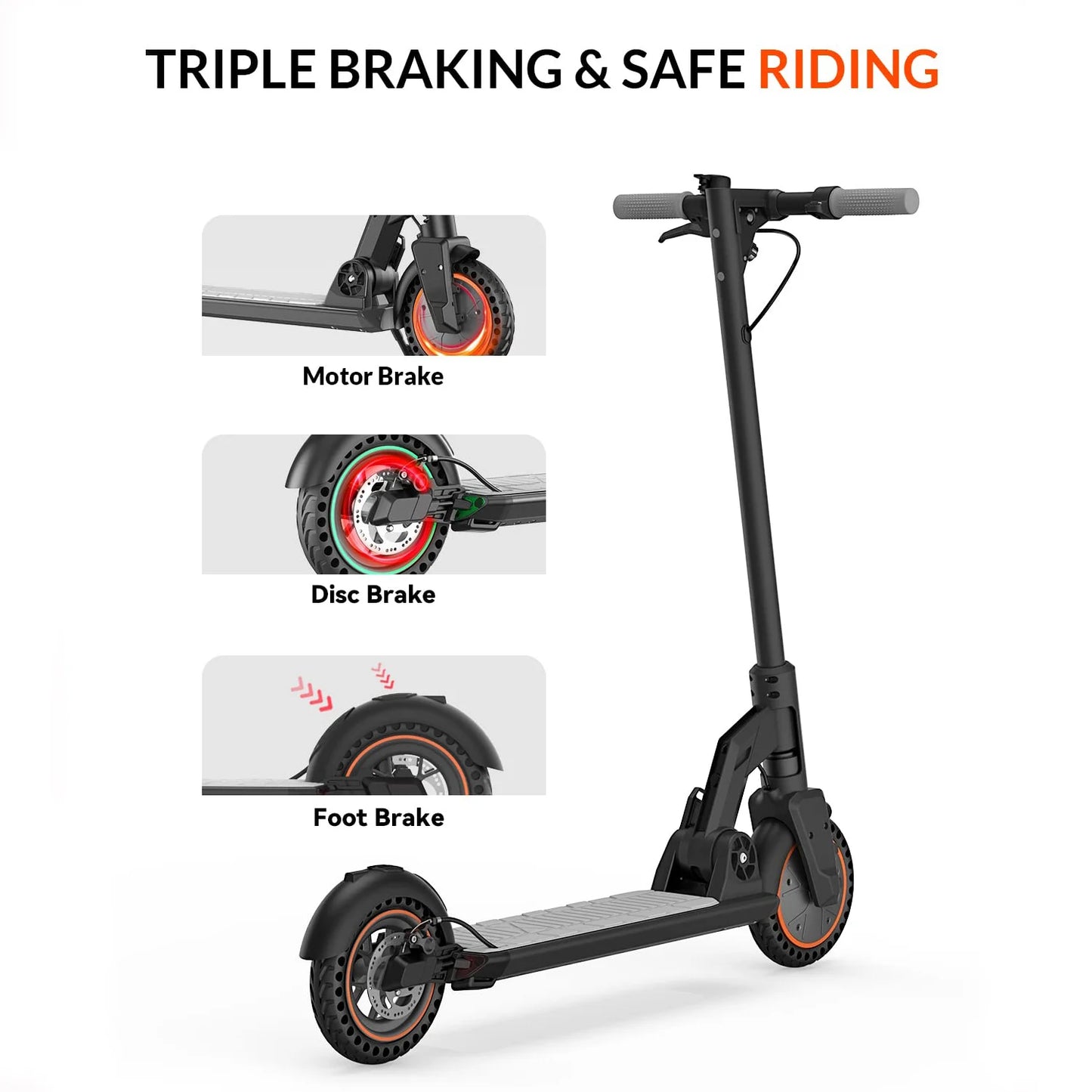 M2 Electric Scooter Electric Kick Scooter Escooter 10.AH 350W Powful Motor 25KM/H Super Speed 8.5Inch Soild Tire for Adults