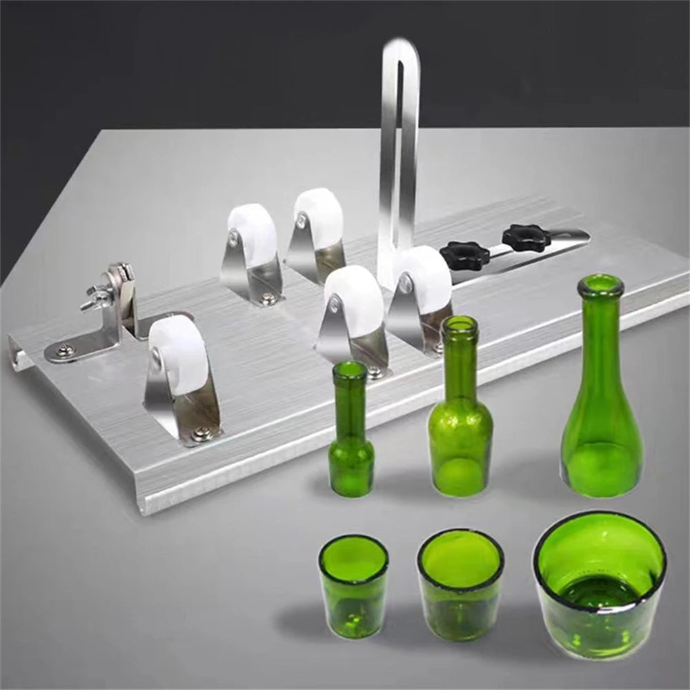 Glass Bottle Cutter DIY Set Professional Glass Cutting Machine Steel Wine Beer Bottle Handicraft Cutter for Cutting Wine Beer