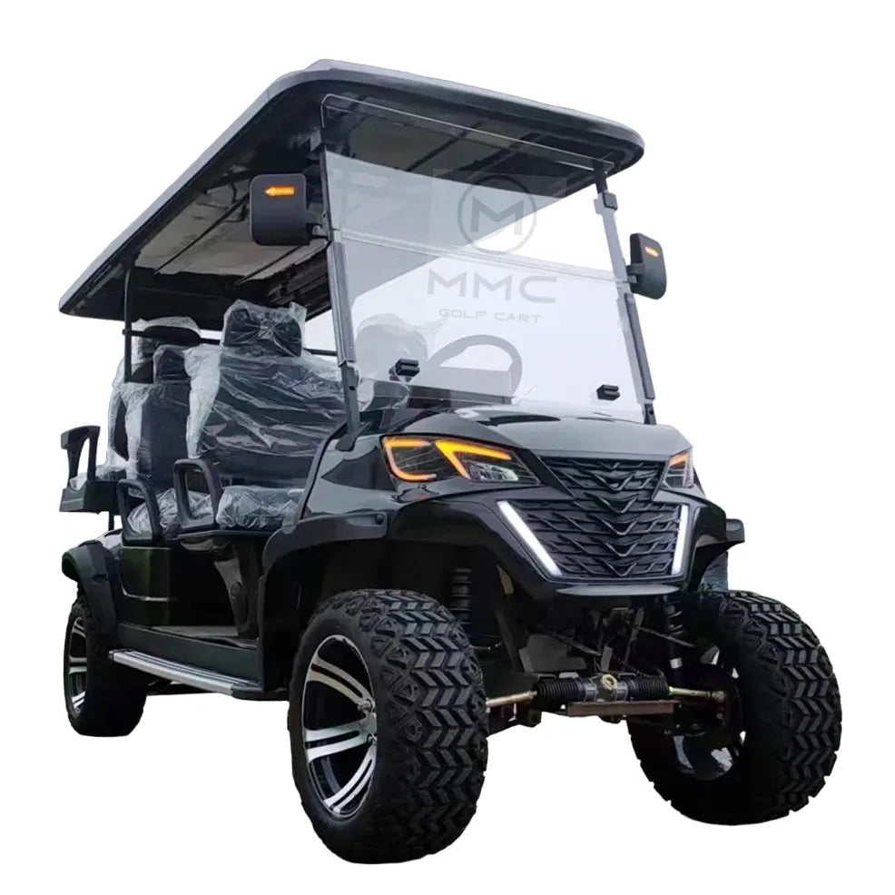 Best Price Lithium Battery Golf Car 48V Adults Scooter Solar Panels Powered 4 6 Seater Off Road Beach Buggy Electric Golf Cart