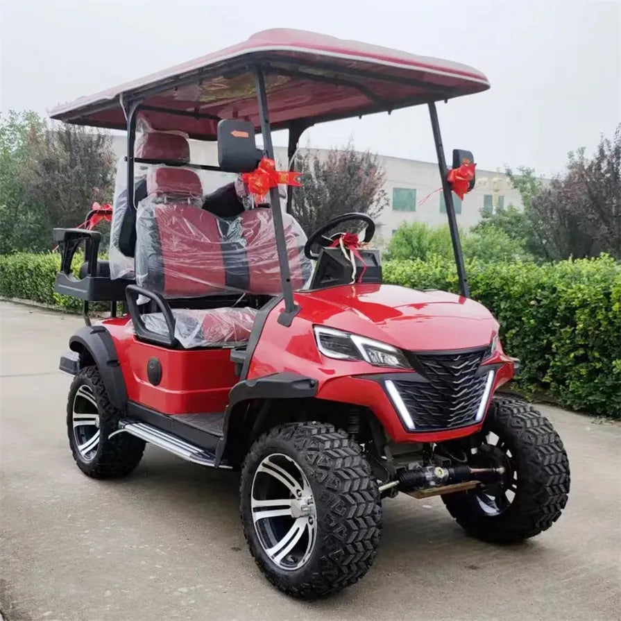 Best Price Lithium Battery Golf Car 48V Adults Scooter Solar Panels Powered 4 6 Seater Off Road Beach Buggy Electric Golf Cart