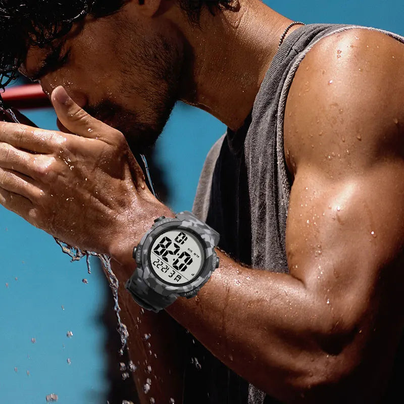 SYNOKE Outdoor sports watch Army Wristwatch Men Digital Watch Big Dial Watches Led Waterproof For Male Reloj Hombre Dropshipping