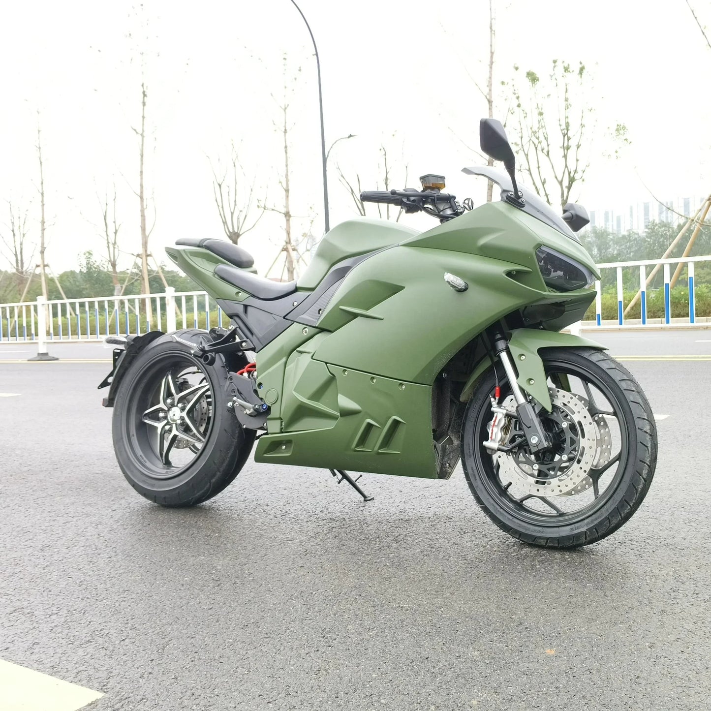 Ducadi 72v 8000w Central Motor With Belt Drive & 60AH Lithium Battery Electric Bike Motorcycle