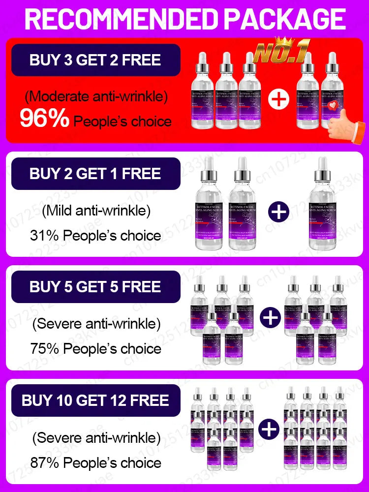 Anti-aging serum Reduce wrinkles Moisturizing Lift sagging skin Care for natural skin Improve collagen Restore skin barrier