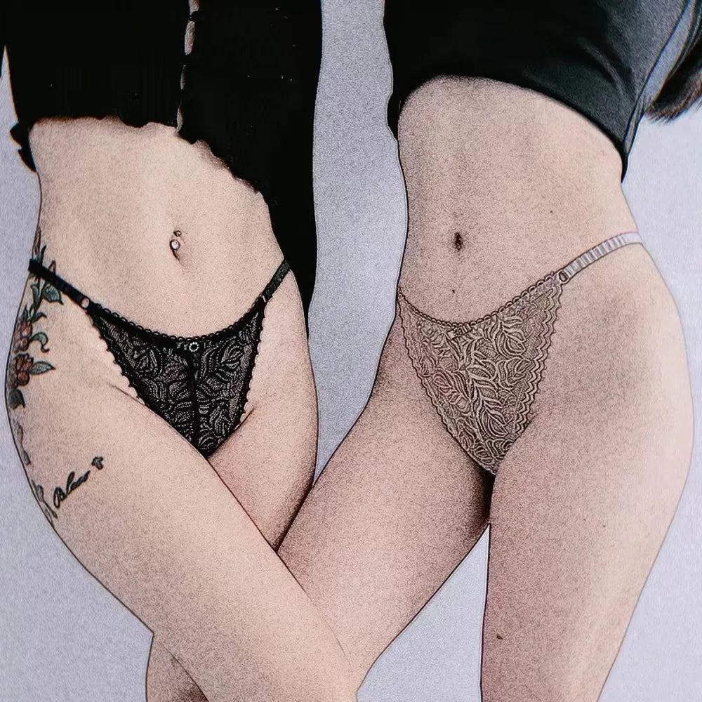 SP&CITY Summer Thin Lace Sexy Women's Underwear Low Waist Temptation Transparent Erotic Panties Cotton Crotch Seamless Briefs