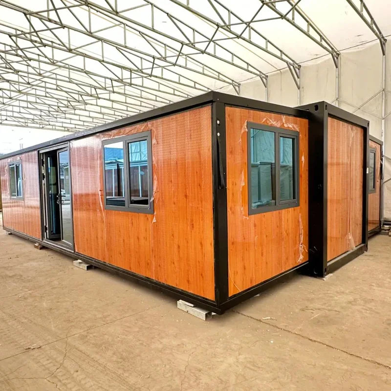 Hot Sale Prefab Luxury 3 Bedrooms Duplex Container House Best Steel Structure Folding Expandable Container House with Toilet